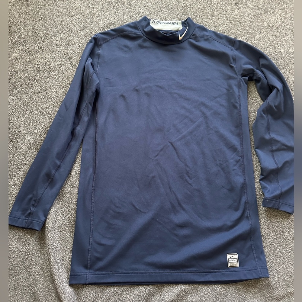 Nike Men's Navy Long Sleeve Tee